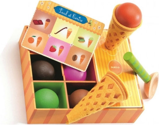 Djeco Paul & Cerise Make Wooden Ice Creams For 4+ Years Old