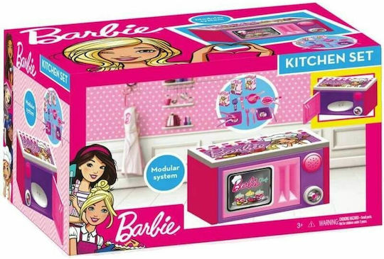 Zita Toys Aparat electrocasnic pentru copii Barbie Cuptor cu Microunde Barbie pentru 3+ ani