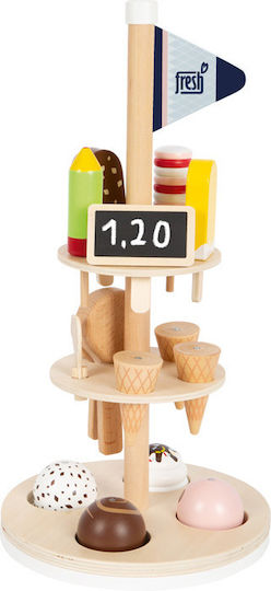 Small Foot Kids Shop Ice Cream Set made of Wood for 3+ Years Old 15pcs