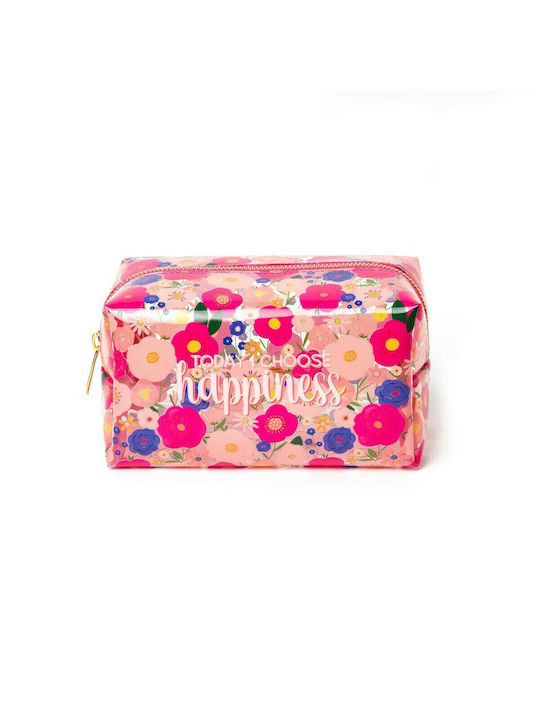 Legami Milano Toiletry Bag Flowers in Pink color 18cm