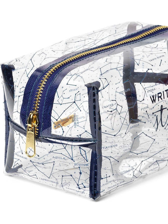 Toiletry Bag Stars with Transparency 18cm