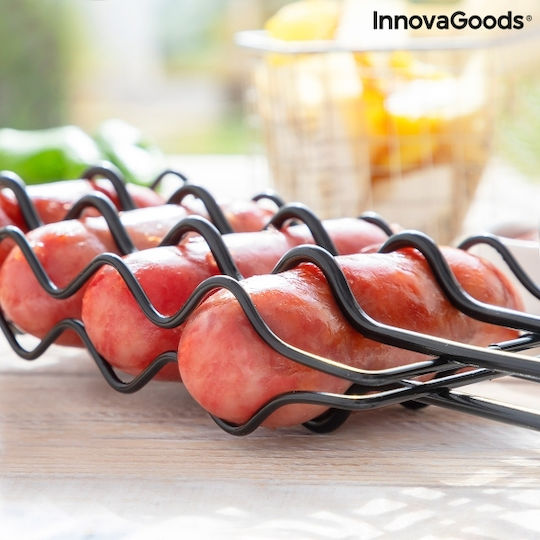 InnovaGoods Двойна Метална Скара за Печене Незалепваща за Колбаси 51брx8брсм.