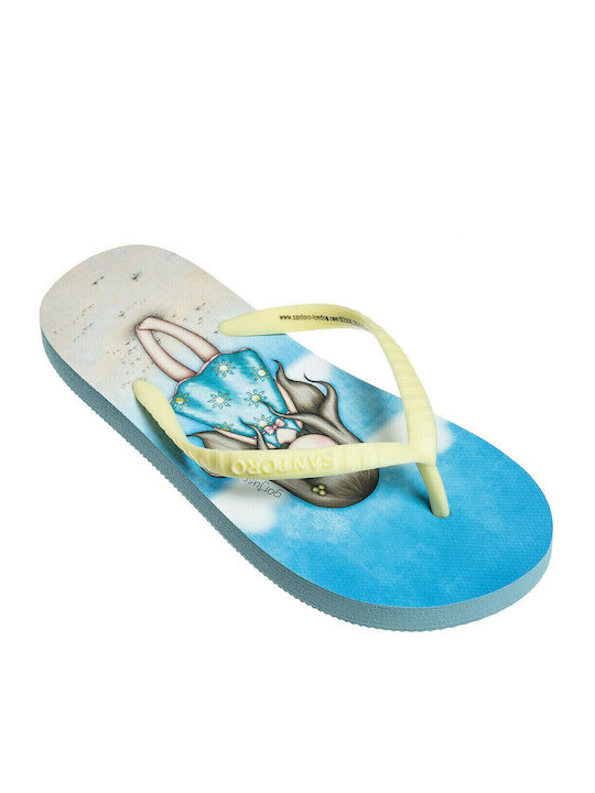 Παιδικές Σαγιονάρες Flip Flops Κίτρινες London
