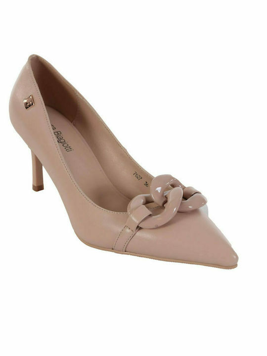 LAURA BIAGIOTTI SHOES PUMPS WITH CHAINS BEIGE