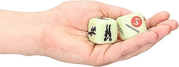 S-Line Light Up Your Sexy Night Erotic Game of Dice Dice Glow in the Dark 2 Pieces