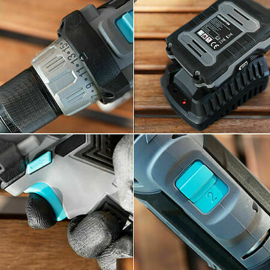 Cecotec CecoRaptor Perfect Drill 2020 Ultra Power Drill Driver Battery Brushless 20V 1x2Ah