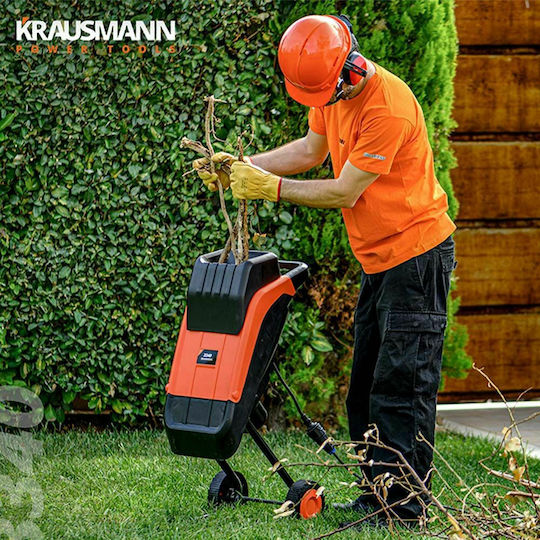 Krausmann 3340 Electric Branch Shredder with Bag 2500W