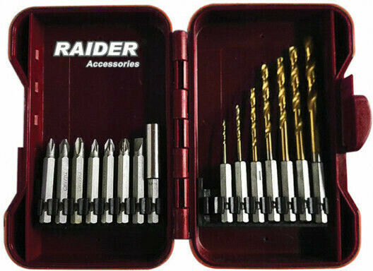 Raider Satz 15 Bohrer mit Sechskantschaft