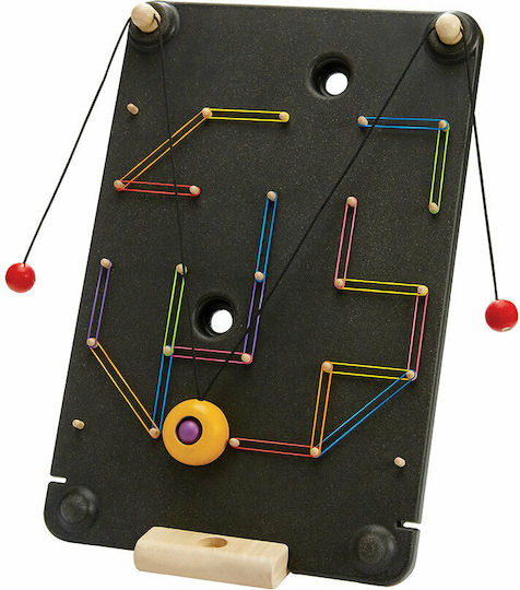Plan Toys Τοίχος με Τροχαλίες Εκπαιδευτικό Παιχνίδι Γνώσεων από Ξύλο για 3+ Ετών