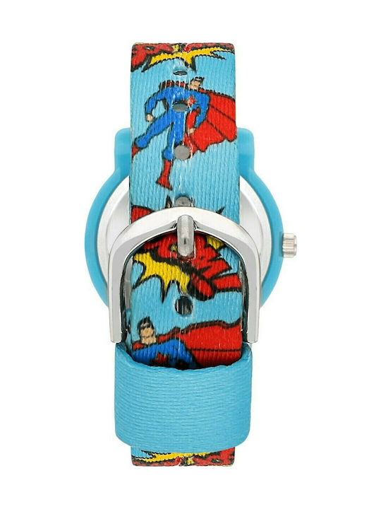 Kikou Kinder-Analoguhr mit Stoffarmband Blau