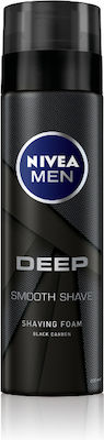 Nivea Men Deep Black Carbon Shaving Foam for Sensitive Skin 200ml