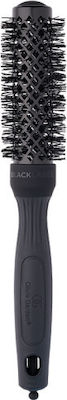 Olivia Garden Black Label Thermal Βούρτσα Μαλλιών για Ίσιωμα Μαύρη 18mm