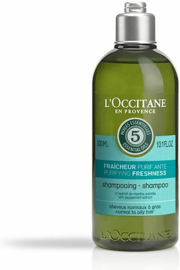 L'Occitane Sampon de Păr Purificare Freshness Hidratare și Curățare Profundă pentru Păr Gras 300ml
