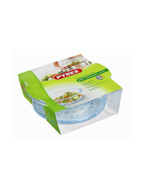 Pyrex Στρογγυλό Πυρίμαχο Σκεύος για Τάρτα Γυάλινο 20x20cm