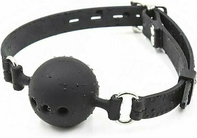 Dream Love OhMama! Fetish Breathable Silicone Ball Gag Large Black