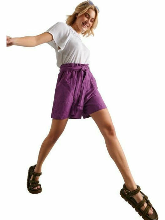 9913589 Women's High-waisted Shorts Purple