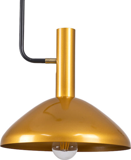 GloboStar Katie Pendant Light Gold Bell with Socket E27 35x35x120cm