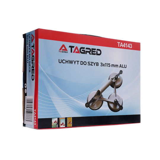 Tagred Τριπλή Βεντούζα Αλουμινίου Διαμέτρου 120mm με Ικανότητα Συγκράτησης 150kg