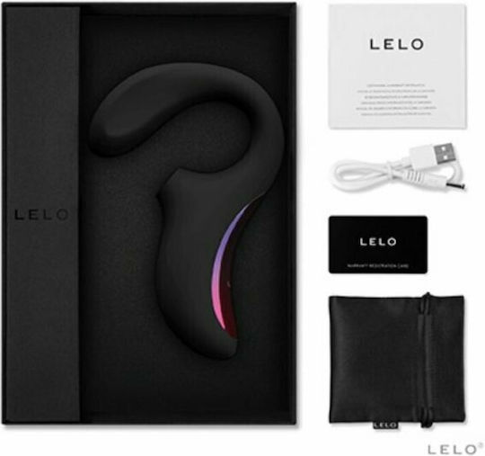 Lelo Enigma Cruise Vibrator Iepurele Aparat de masaj sonic cu dublă stimulare Negru