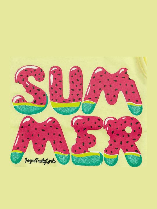 Set of Kids' Shirts Yellow Summer