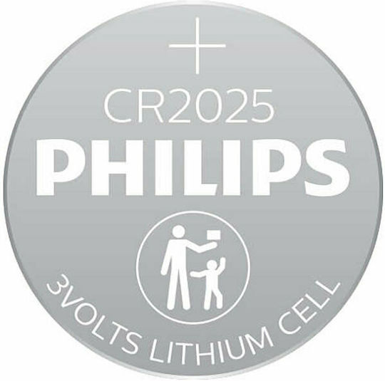 Philips Batterien Lithium für Uhren CR2025 3V 5Stück