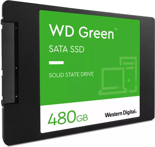 Western Digital Green SSD 480GB 2.5'' Type With SATA III Connection WDS480G3G0A