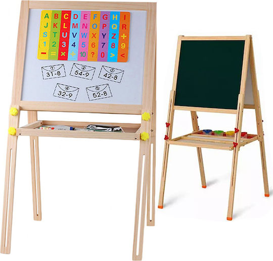 Магнитна Маркерна Дъска Черна Двулицева 45x45см