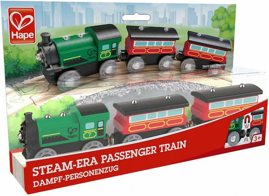 Hape Steam-Era Passenger Train made of Wood for 3+ years+ Years