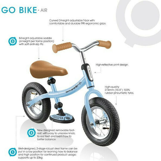 Globber Παιδικό Ποδήλατο Ισορροπίας Go Bike Air Μπλε