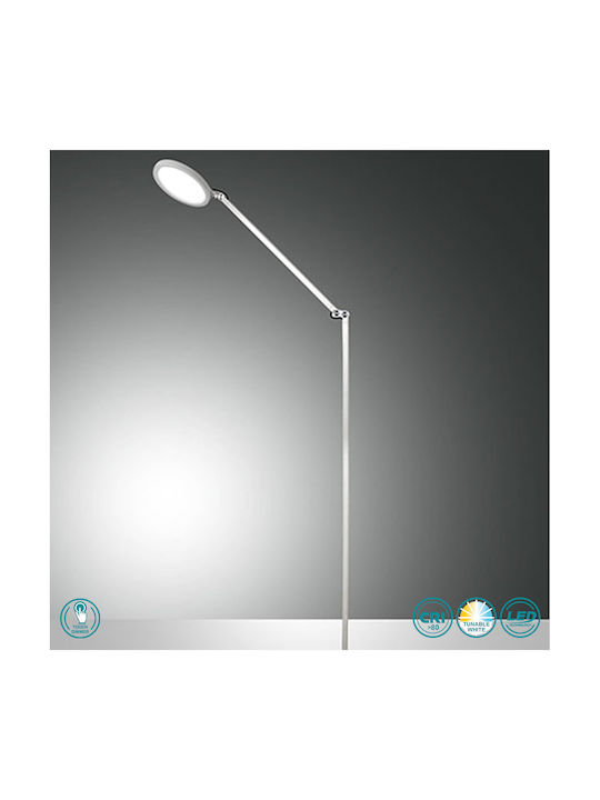 Fabas Luce Led Regina LED Stehlampe H160cm. mit Einstellbarem Weißem Licht Weiß