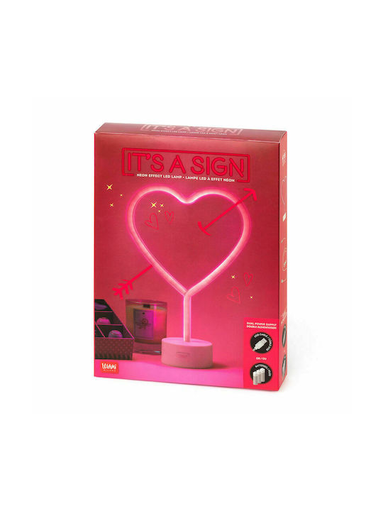 Legami Milano Decorative Lamp Heart Pink