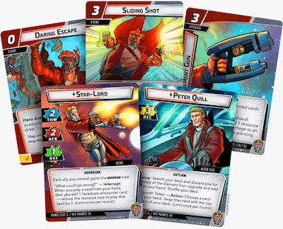 Fantasy Flight Marvel Champions: The Card Game Star-Lord Hero Pack Палуба GMC17