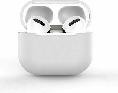 Hurtel Θήκη Σιλικόνης σε Λευκό χρώμα για Apple AirPods Pro