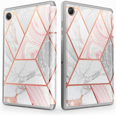 Supcase Cosmo Plastic Flip Cover Marble Pink (Galaxy Tab A8)