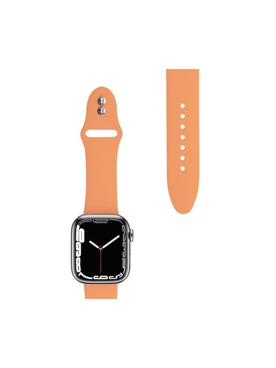 Crong Liquid Armband Silikon mit Pin Orange (Apple Watch 44/45/46mm/Ultra 49mm) CRG-44LQB-ORG