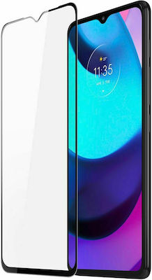 Wozinsky Super Durable Full Glue Full Face Tempered Glass Μαύρο (Motorola Moto E20)