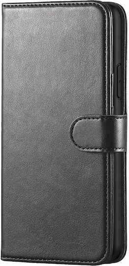Book Δερματίνης Μαύρο (Redmi Note 8 Pro)