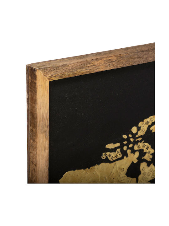 Atmosphera World Painting Wooden 78x58cm