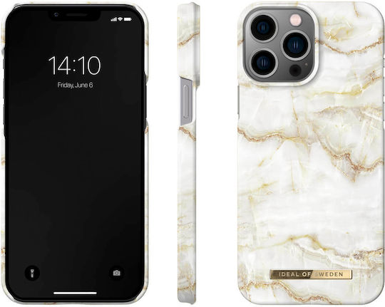 iDeal Of Sweden Fashion Back Cover Plastic Golden Pearl Marble (iPhone 13 Pro)