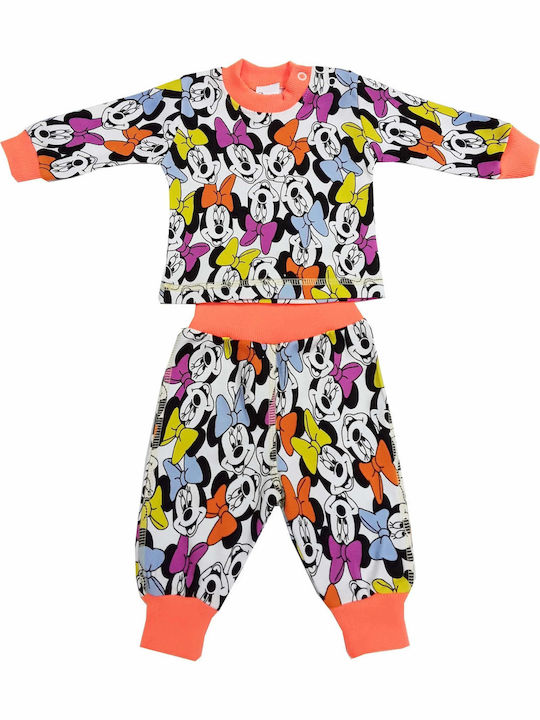 Beboulino Set Top & Bottom Kids Winter Cotton Pyjamas Multicolour