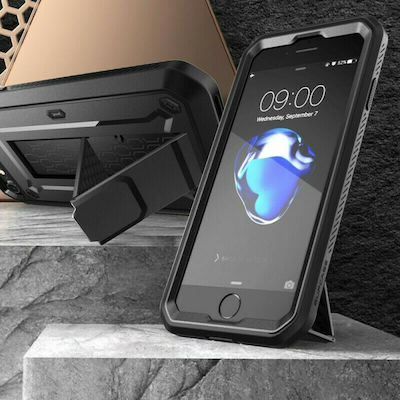 Supcase Unicorn Beetle Pro Acoperire completă 360 Plastic rezistent Negru (iPhone SE 2022/2020/8/7) 849296