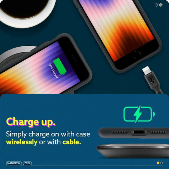 Caseology Nano Pop Back Cover Πλαστικό / Σιλικόνης Black Sesame (iPhone SE 2022/2020)
