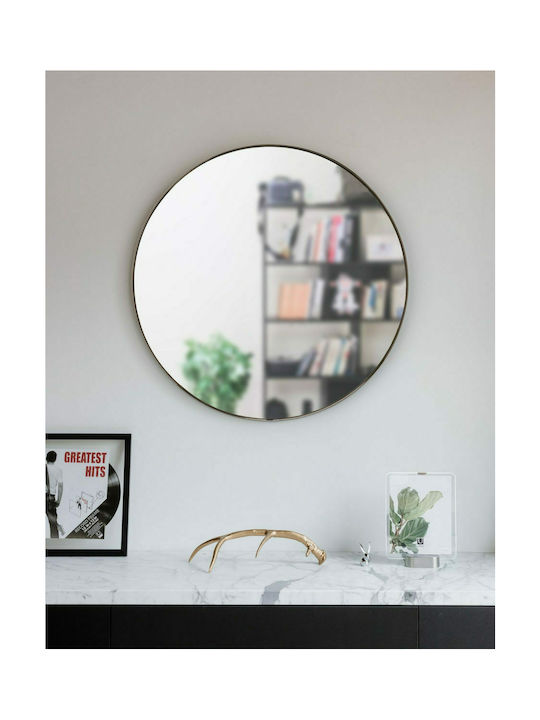 Umbra Wall Mirror with Black Metallic Frame Diameter 86cm 1pcs