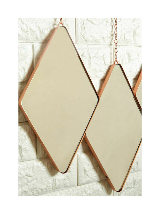 Umbra Wall Mirror with Gold Metallic Frame 28.6x38cm 3pcs