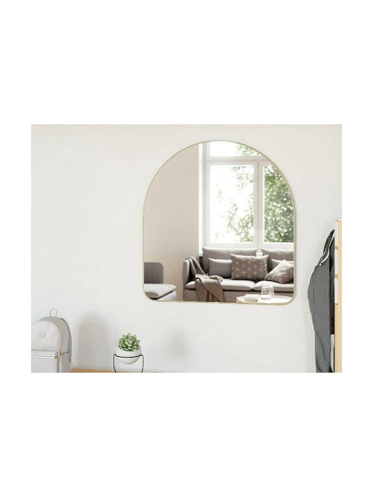 Umbra Hubba Oglindă de Perete cu Auriu Ramă din Metalic 92x87cm 1buc