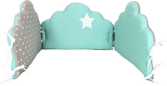 Baby Star Σύννεφο Πάντα Κλασική Εσωτερική Πράσινη 40x190cm