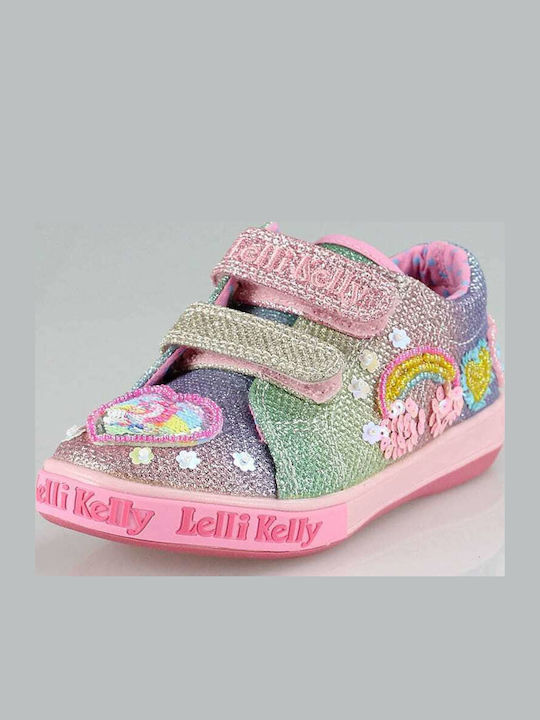 Unicorn Kinder Sneakers mit Klettverschluss Mehrfarbig
