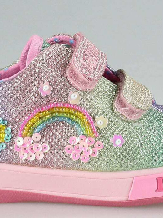 Unicorn Kinder Sneakers mit Klettverschluss Mehrfarbig