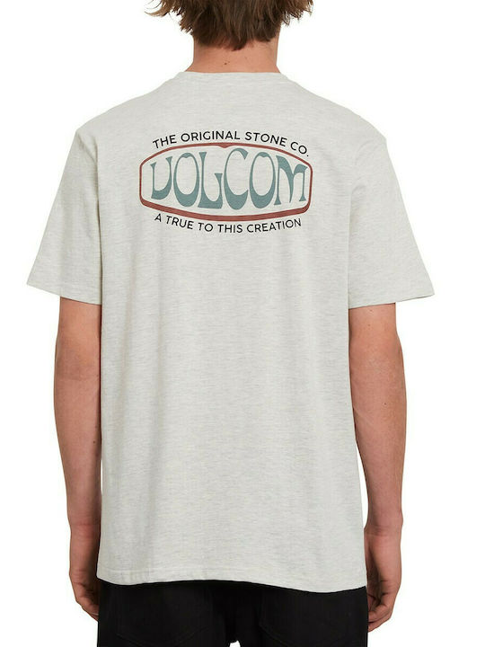 Volcom Fisheye T-shirt Bărbătesc cu Mânecă Scurtă Gri