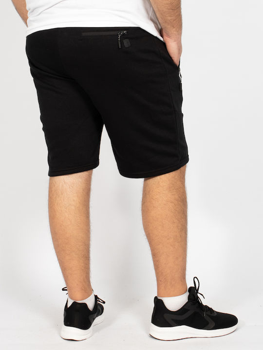 Double Sportliche Herrenshorts Schwarz